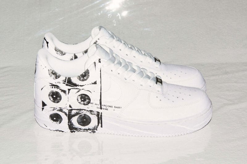 Supreme x COMME des GARÇONS SHIRT x Nike 三方聯名 Air Force 1 Low 鞋款