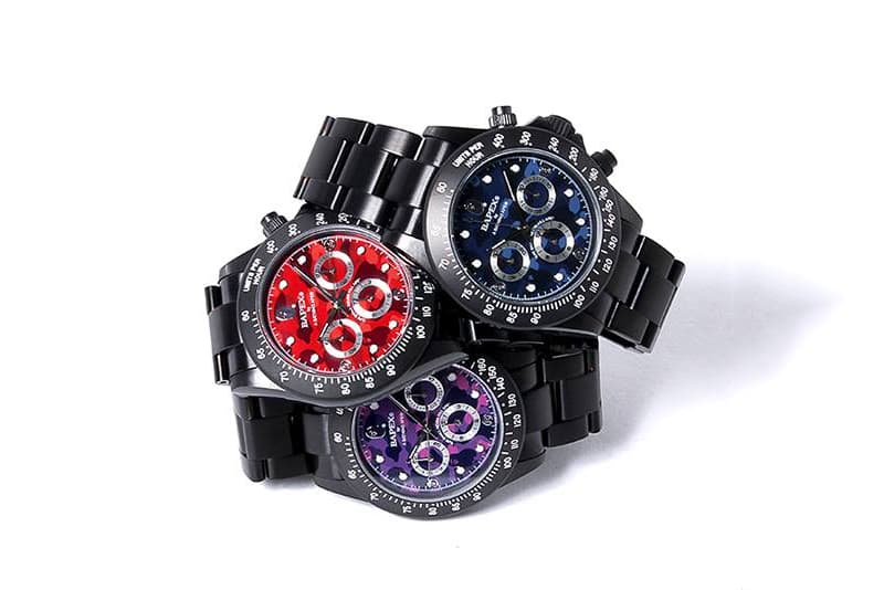 A Bathing Ape 全新 TYPE 3 BAPEX 腕錶系列