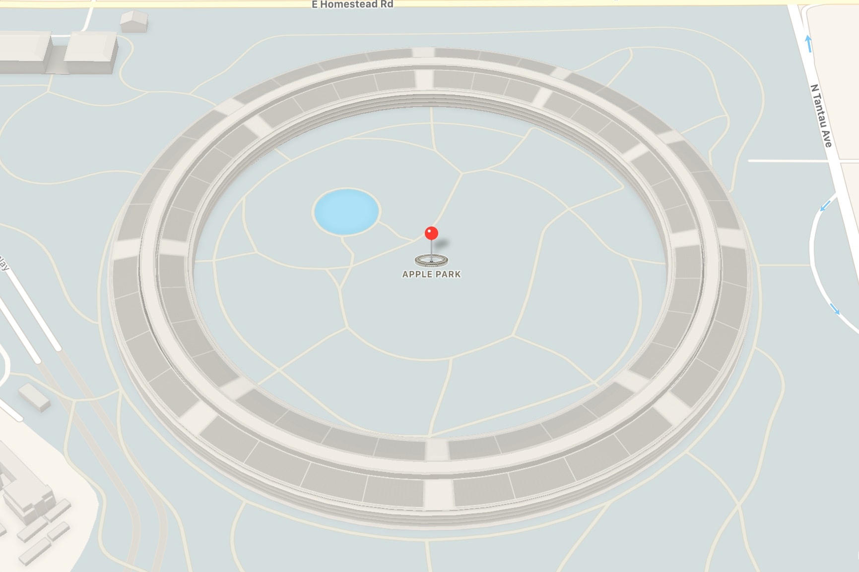 Apple Map 更新添加 Apple Park 鳥瞰地圖
