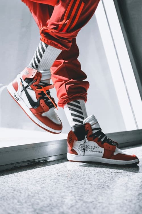 OFF-WHITE x Air Jordan 1 聯名鞋款上腳一覽