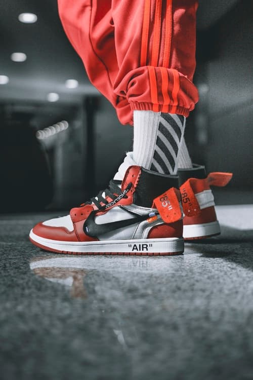 OFF-WHITE x Air Jordan 1 聯名鞋款上腳一覽