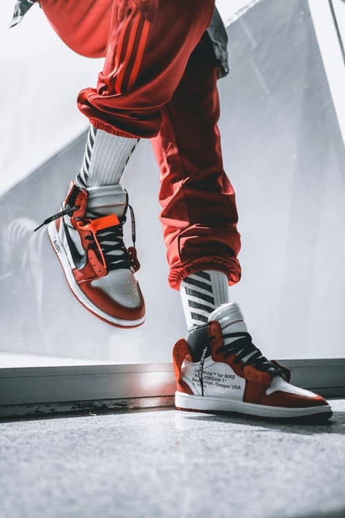 OFF-WHITE x Air Jordan 1 聯名鞋款上腳一覽