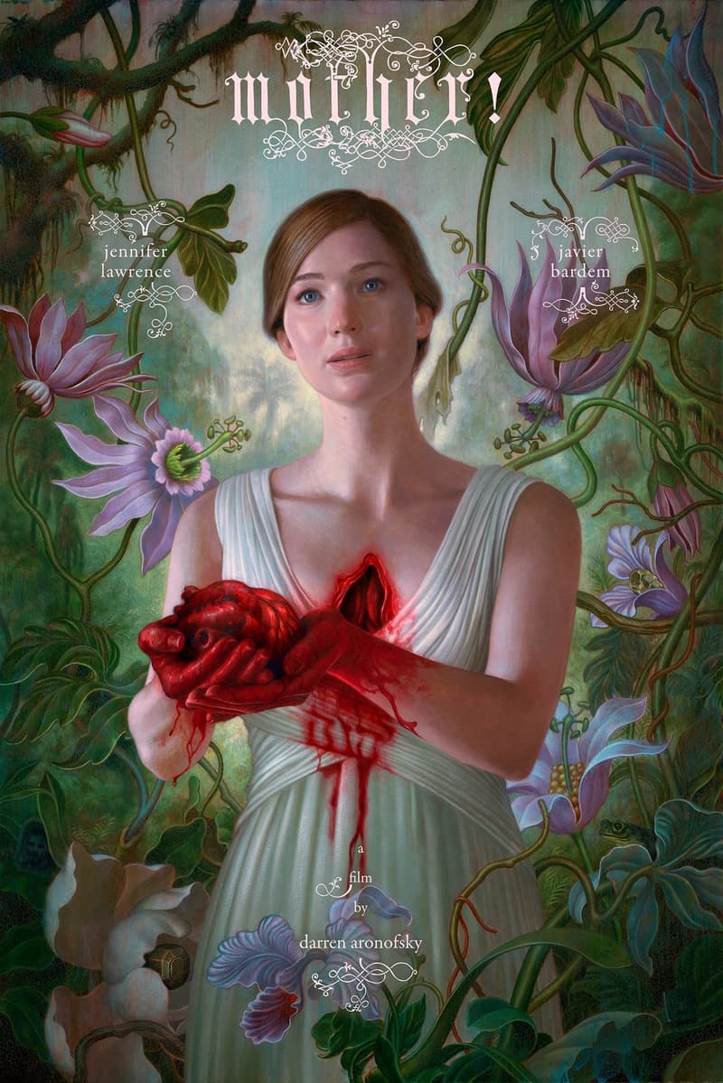 Jennifer Lawrence 新作《Mother!》血色海報登場