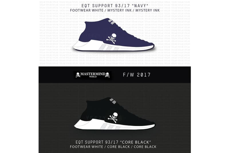 mastermind WORLD x adidas Originals EQT Support 93/17 Leaks