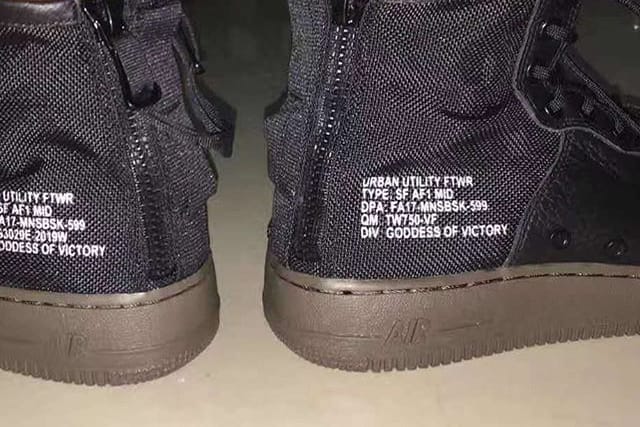 疑似中筒版本 Nike SF-AF1 Mid 諜照流出