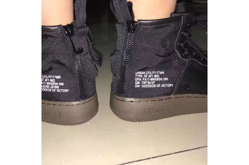 疑似中筒版本 Nike SF-AF1 Mid 諜照流出