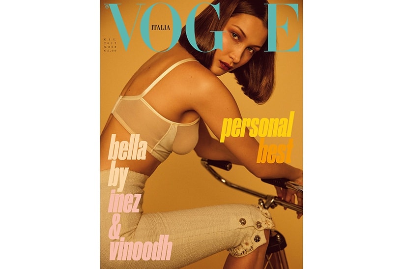 Bella Hadid 登上《Vogue Italia》6 月號封面