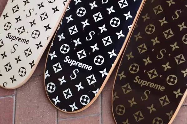 Supreme「Louis Vuitton」全套三塊滑板在 eBay 以約美金 30,000 元售出