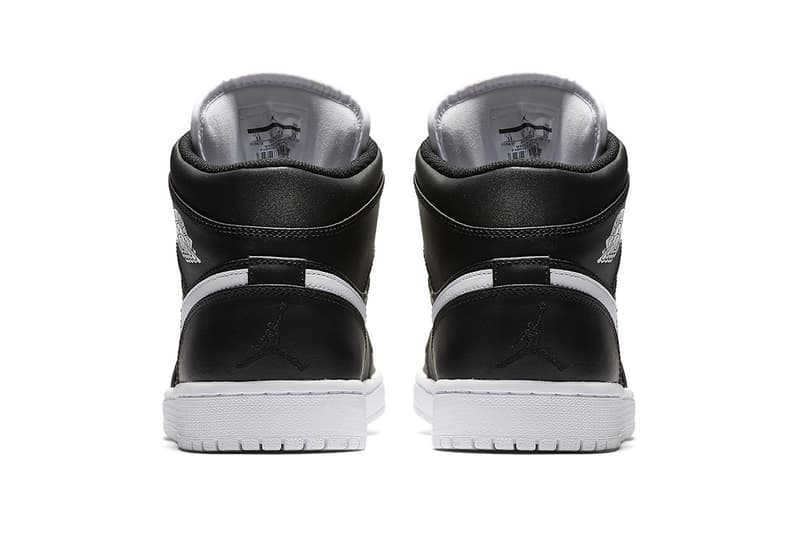 Air Jordan 1 Mid 全新黑白配色