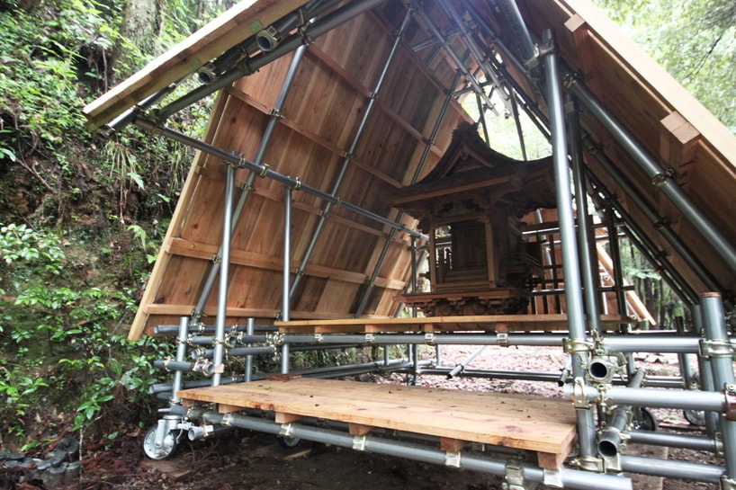 Kikuma Watanabe 打造可移動神社「山車社殿」