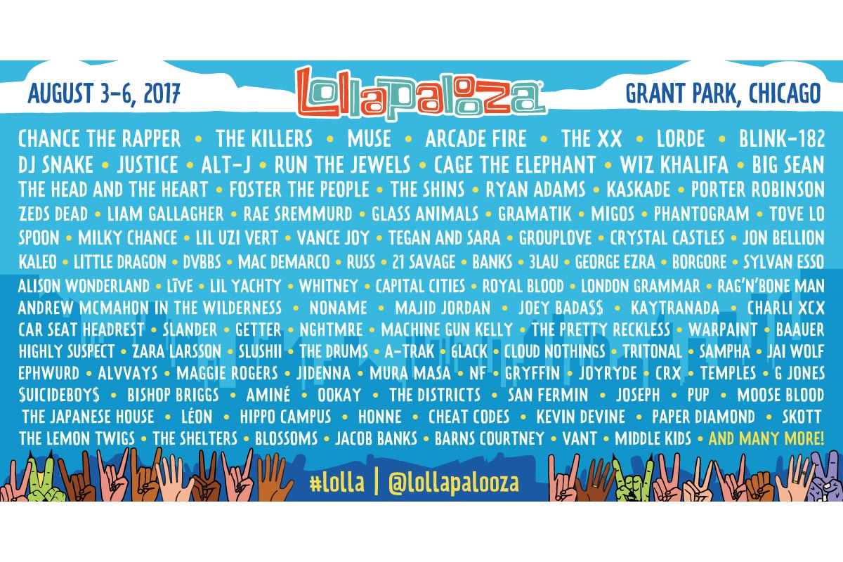 2017 Lollapalooza 音乐节重点指南