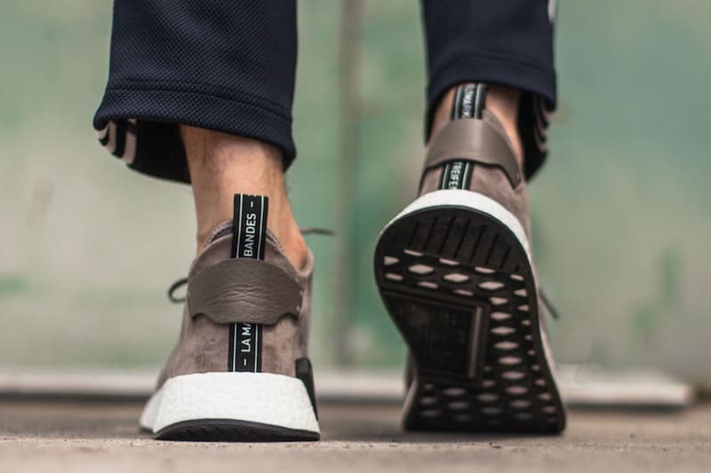 adidas Originals NMD C2 Brown Suede On-Feet