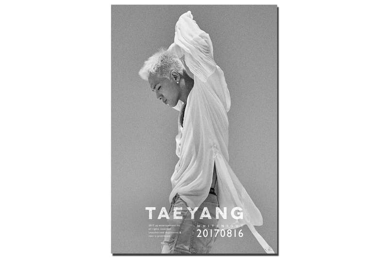 BIGBANG 成員 TAEYANG 將推出全新個人專輯《WHITE NIGHT》