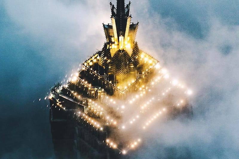 上海重庆广州的另一面，他用无人机拍出上帝视角