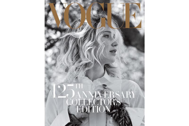 Jennifer Lawrence 以四種造型登上《VOGUE》九月刊封面