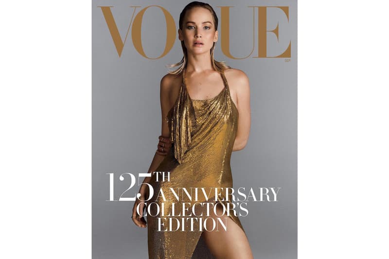 Jennifer Lawrence 以四種造型登上《VOGUE》九月刊封面