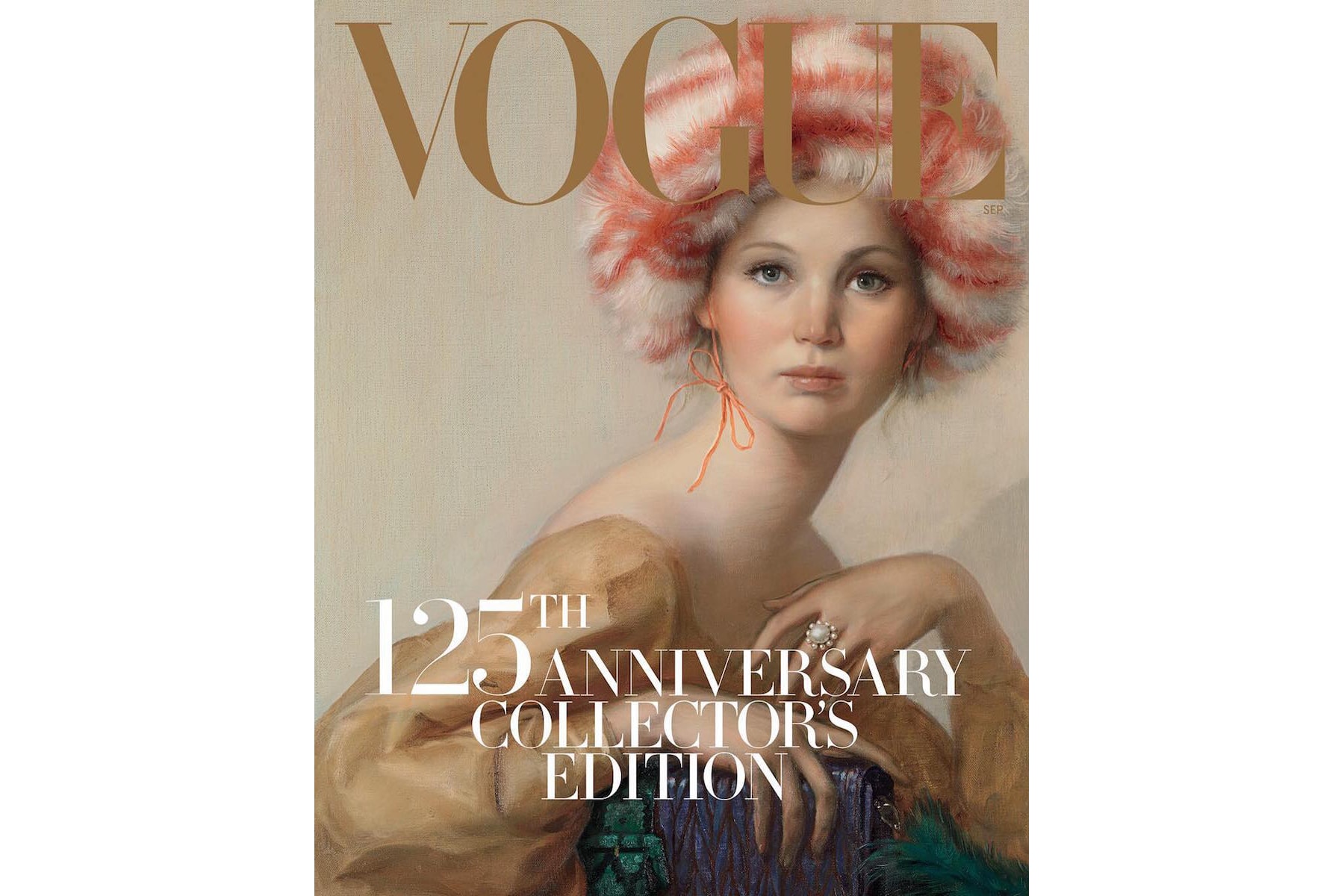 Jennifer Lawrence 以四種造型登上《VOGUE》九月刊封面
