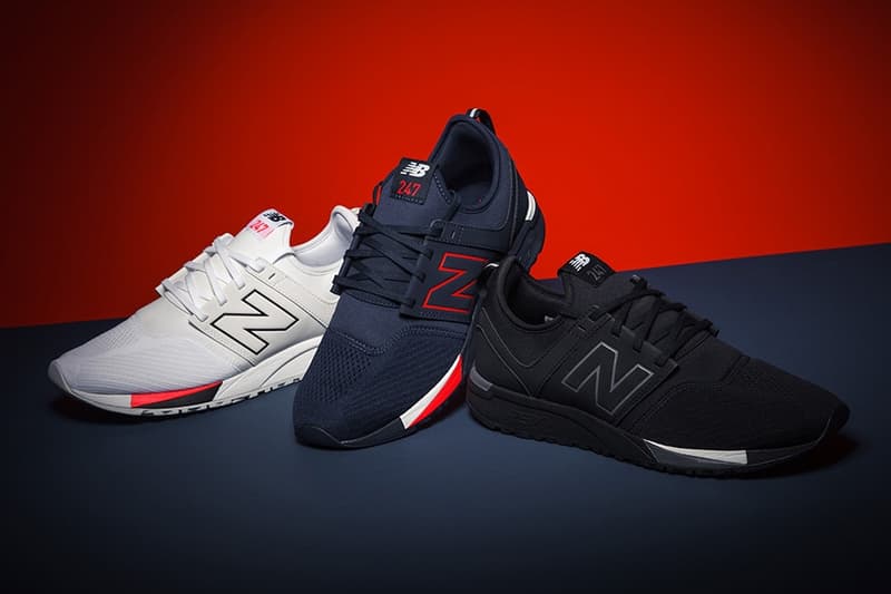 New Balance 247 White, Black & Navy