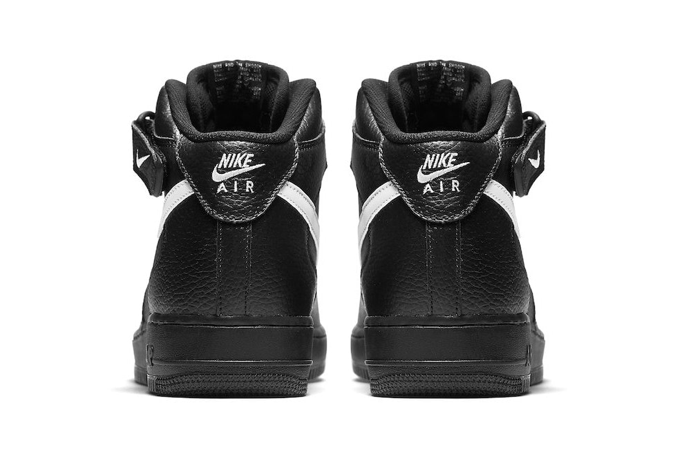 Nike Air Force 1 Mid 全新黑白配色