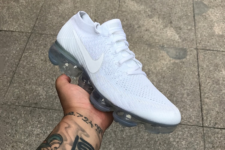 Nike Air VaporMax「Triple White」全白配色細節諜照曝光