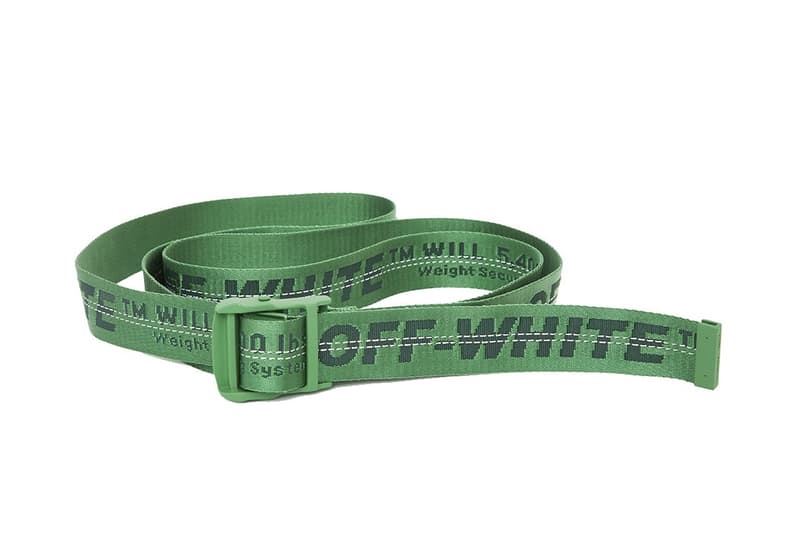 OFF-WHITE 2017 秋冬全新「Industrial Belt」腰帶系列正式上架