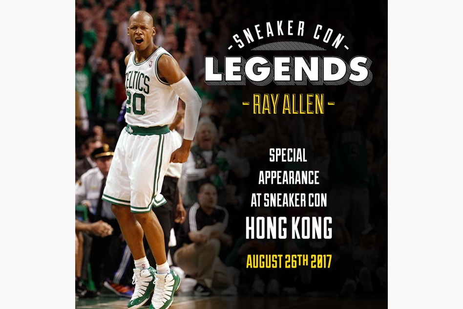 十屆全明星球員 Ray Allen 將擔任 Sneaker Con 香港站特別嘉賓