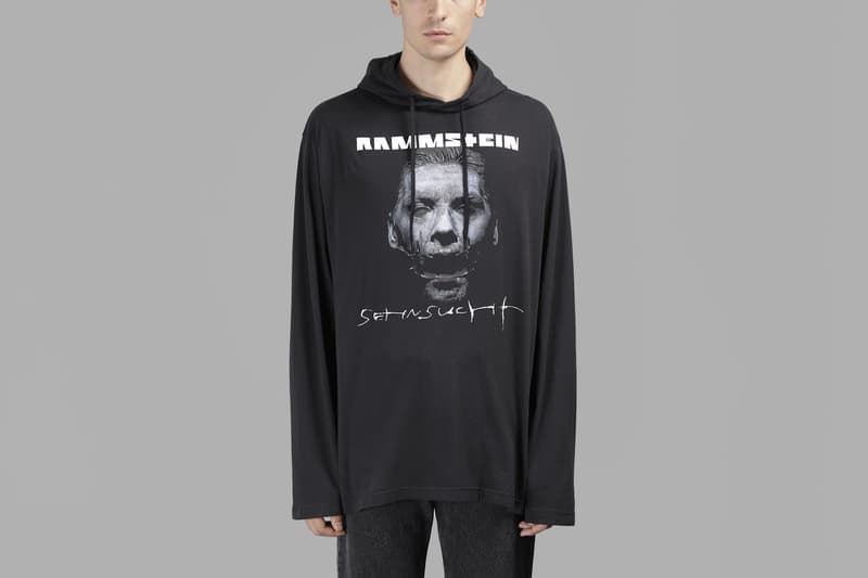 Vetements 推出全新 Rammstein 別注連帽衫