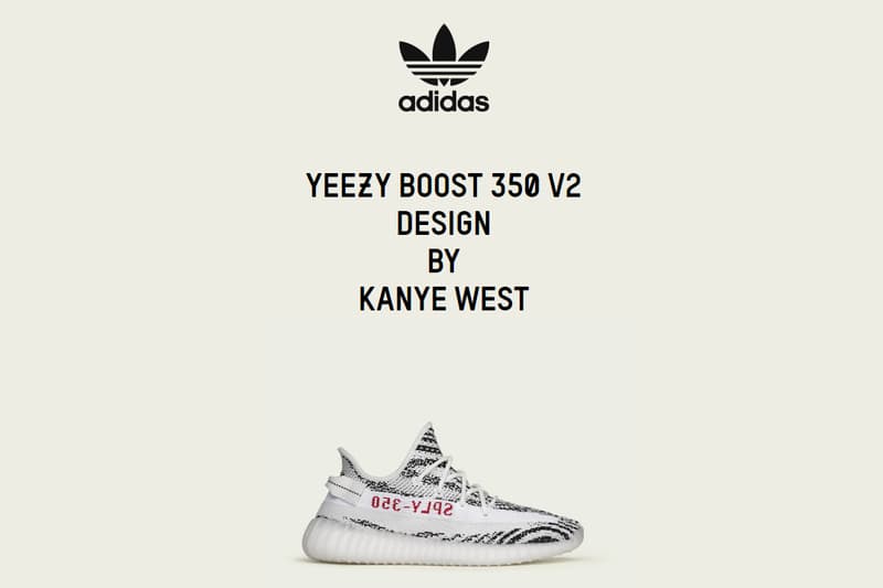 adidas Originals YEEZY BOOST 350 V2「Zebra」無預警再度上架