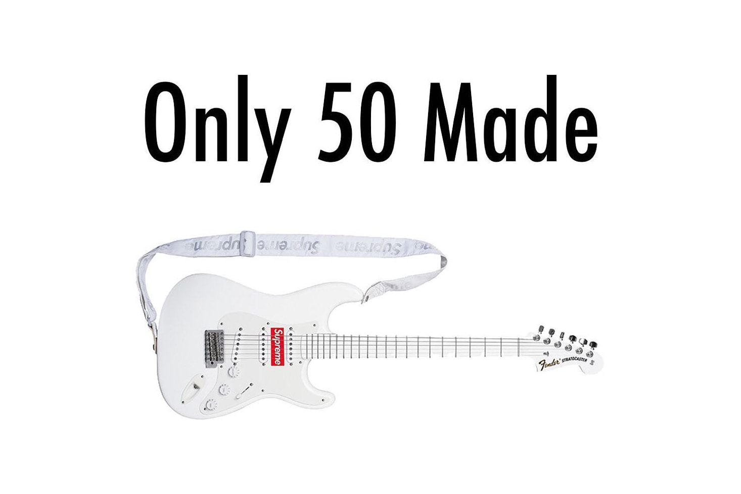 僅限量 50 把？Supreme x Fender 聯名吉他市場價或將再創新高