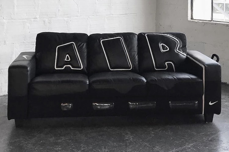 鞋頭們的夢幻家具?Nike Air More Uptempo 造型沙發登場