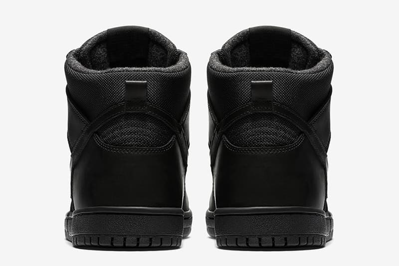 Nike SB Dunk High 全新「Triple Black」配色