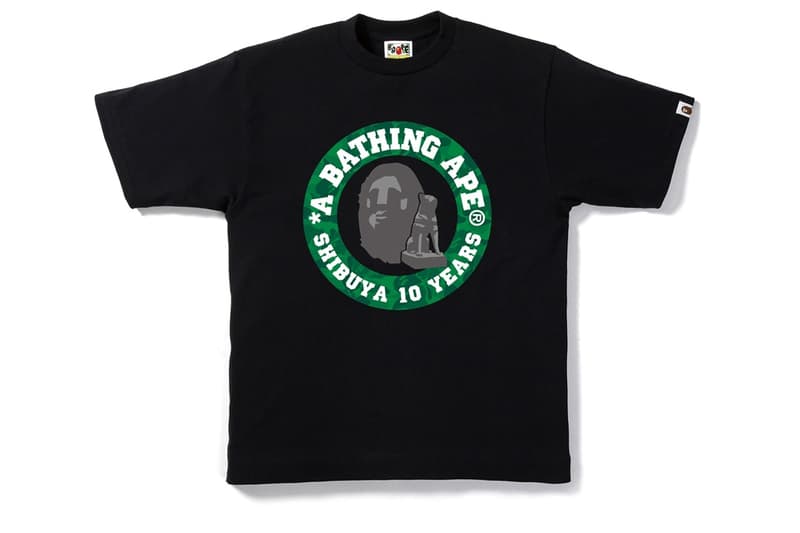 BAPE 推出涩谷店鋪 10 周年紀念別注系列