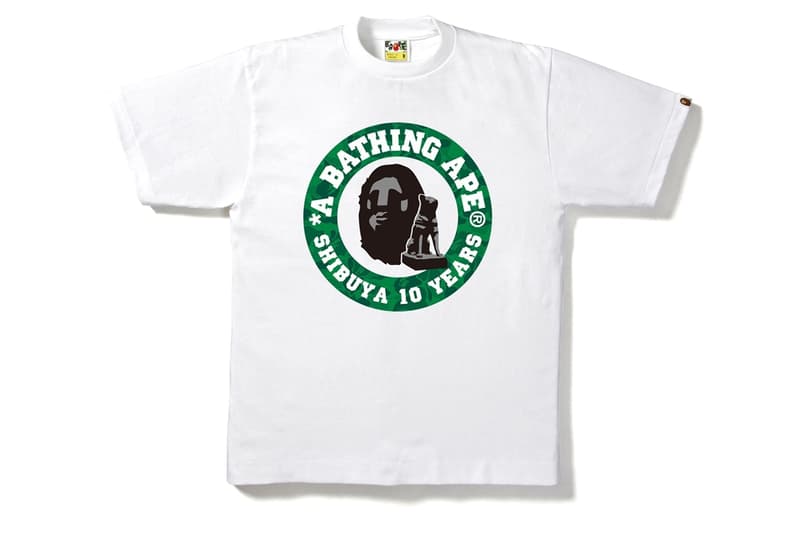 BAPE 推出涩谷店鋪 10 周年紀念別注系列