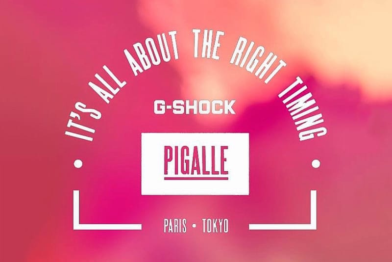 Pigalle x Casio G-SHOCK 聯名企劃预告