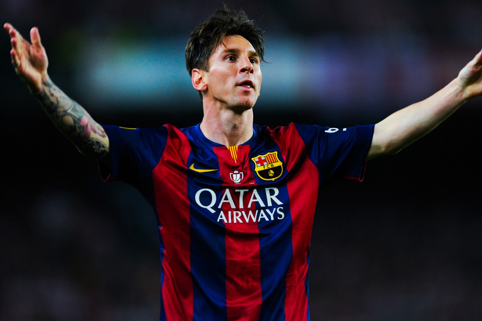 Lionel Messi 成為繼 Cristiano Ronaldo 之後第二位歐戰進球破百的球員
