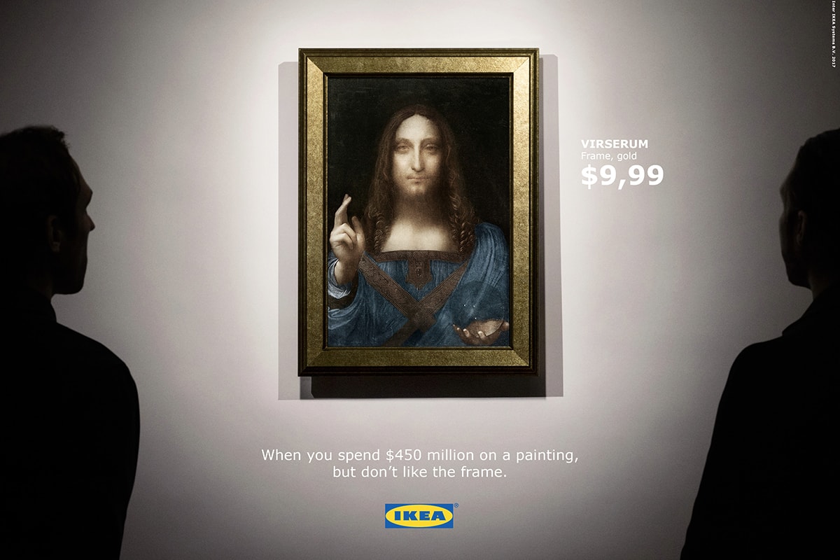 IKEA「惡搞」達芬奇史上最貴藝術品《Salvator Mundi》
