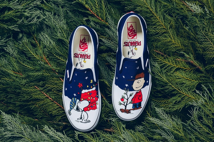 Peanuts x Vans Classic Slip-On 聖誕主題聯名設計