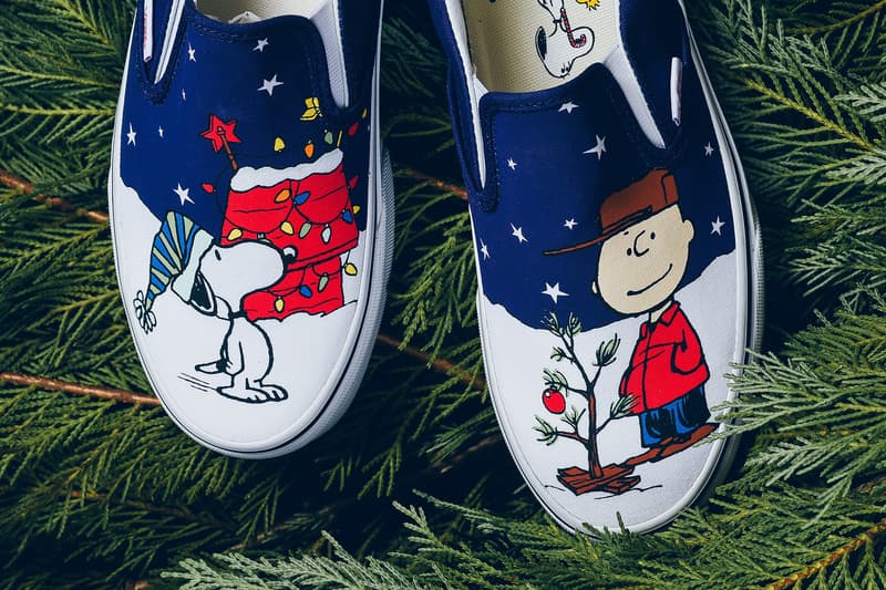 Peanuts x Vans Classic Slip-On 聖誕主題聯名設計