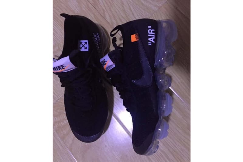 Virgil Abloh x Nike Air VaporMax 2018 年聯乘鞋款意外曝光？