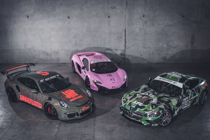 BAPE、UNDEFEATED 及 ASSC 為《Gran Turismo》打造定製賽車塗裝