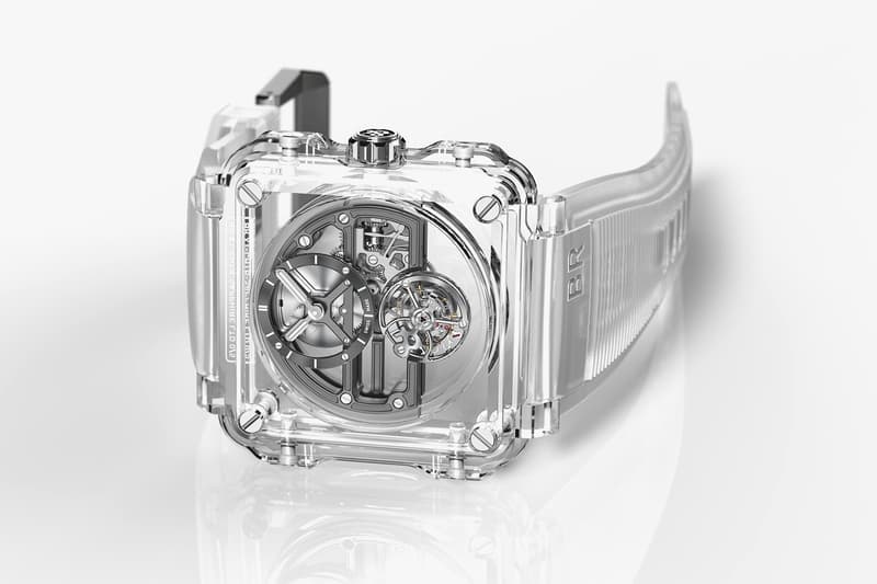 Bell & Ross 推出全新 BR-X1 Skeleton Tourbillon Sapphire 透明限量腕錶