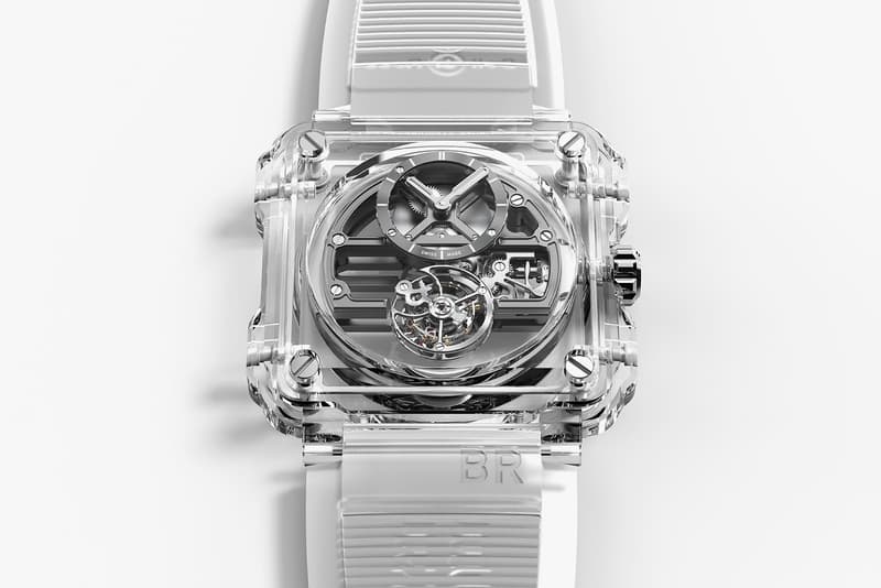 Bell & Ross 推出全新 BR-X1 Skeleton Tourbillon Sapphire 透明限量腕錶