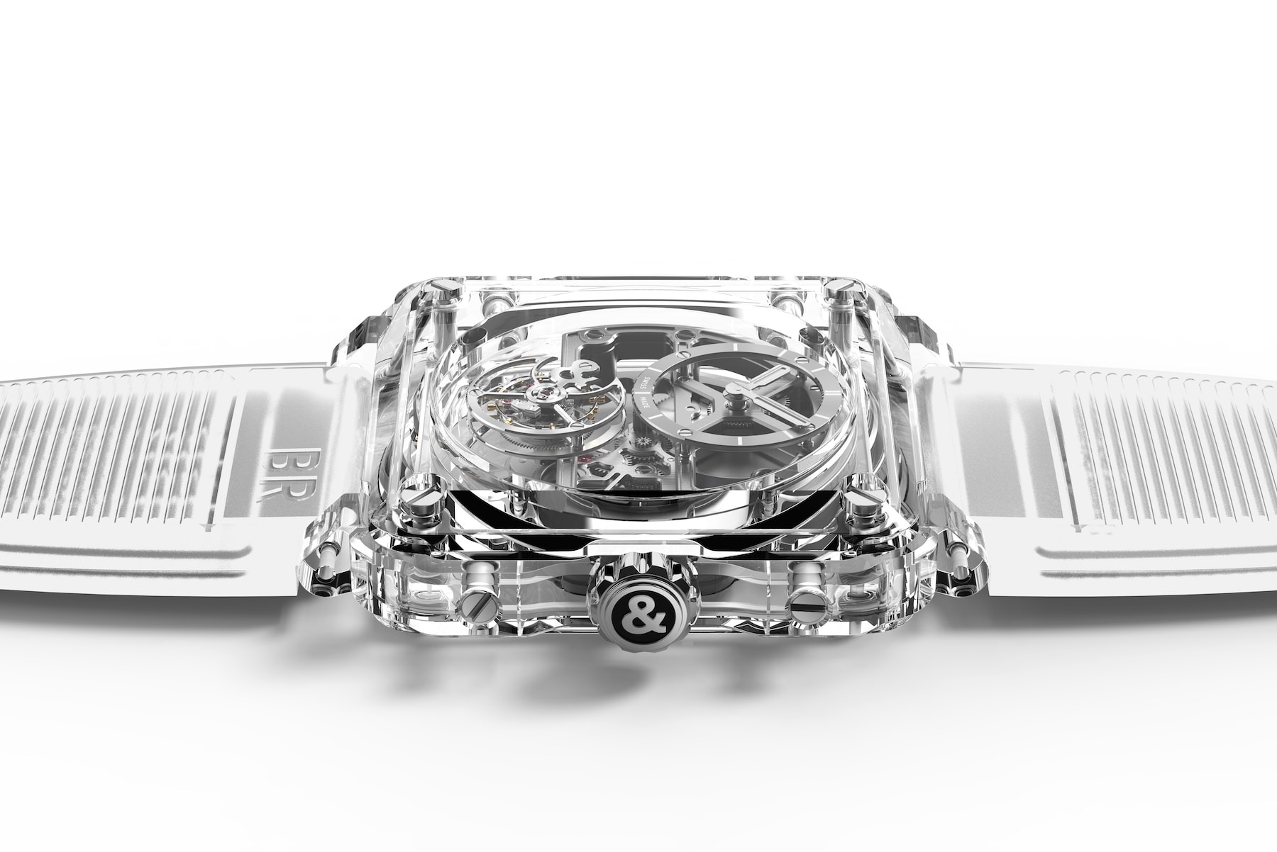 Bell & Ross 推出全新 BR-X1 Skeleton Tourbillon Sapphire 透明限量腕錶