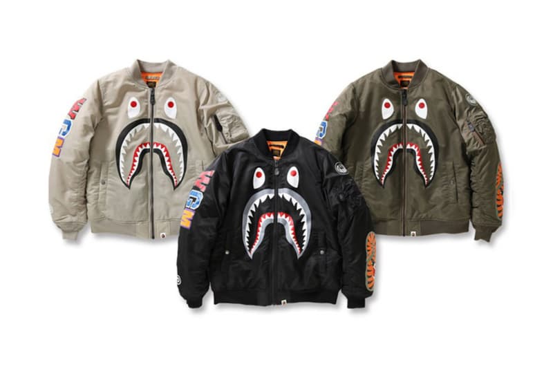 A BATHING APE 全新「SHARK」MA-1 即將發售