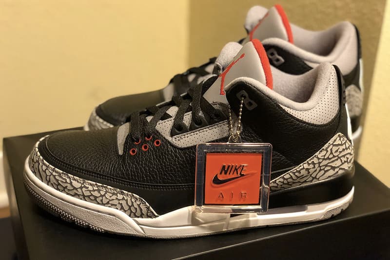 Air Jordan 3「Black Cement」復刻版本最新實物諜照