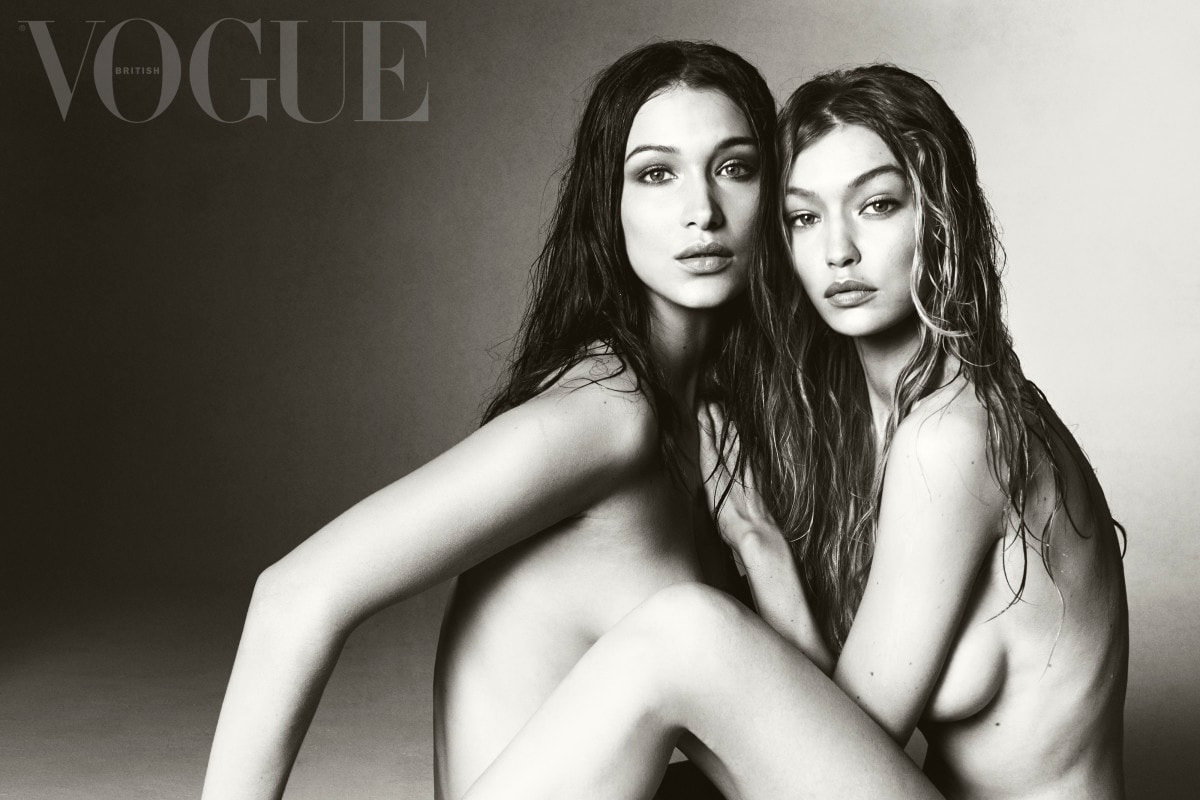 Hadid 姐妹全裸登上英國版《Vogue》三月号雜誌