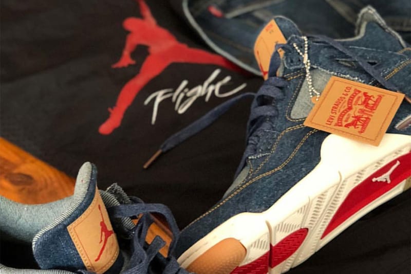 Eric Koston 率先曝光 Levi's x Air Jordan 4 联名鞋款