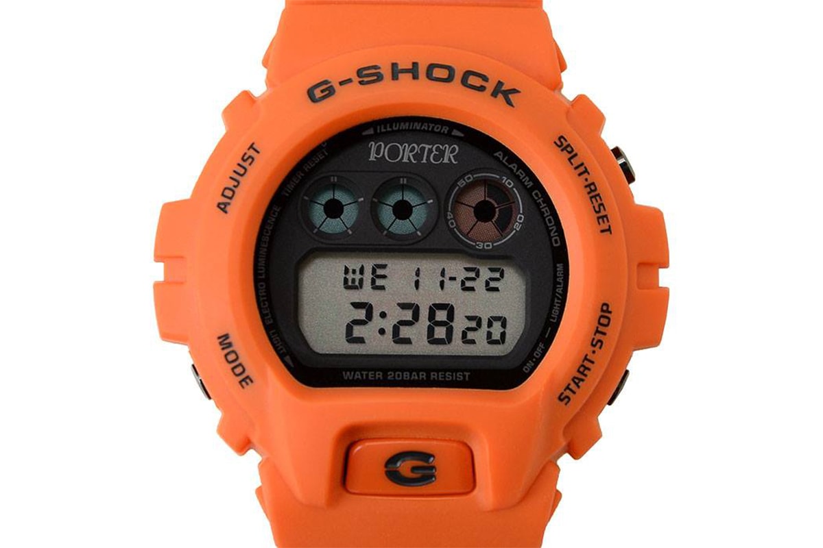 PORTER x G-SHOCK 全新 DW-6900 聯名錶款