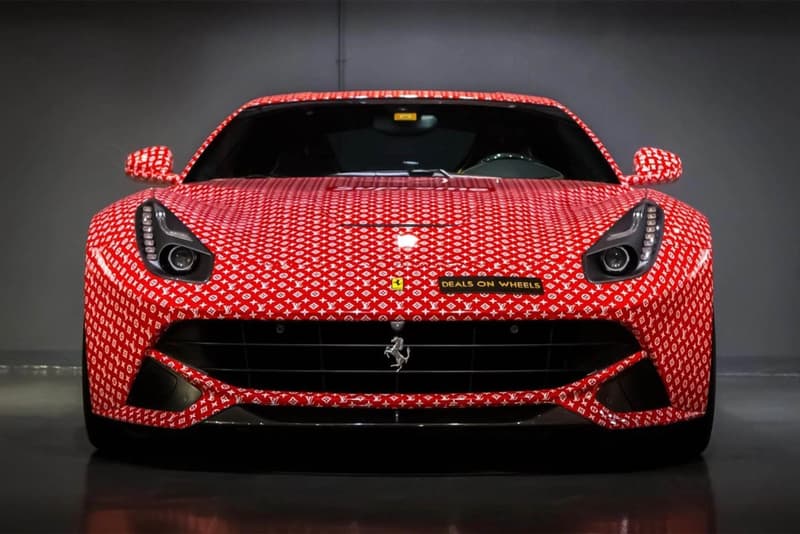 迪拜富童 Money Kicks 出售 Ferrari F12 Berlinetta「Supreme x Louis Vuitton」定製跑車