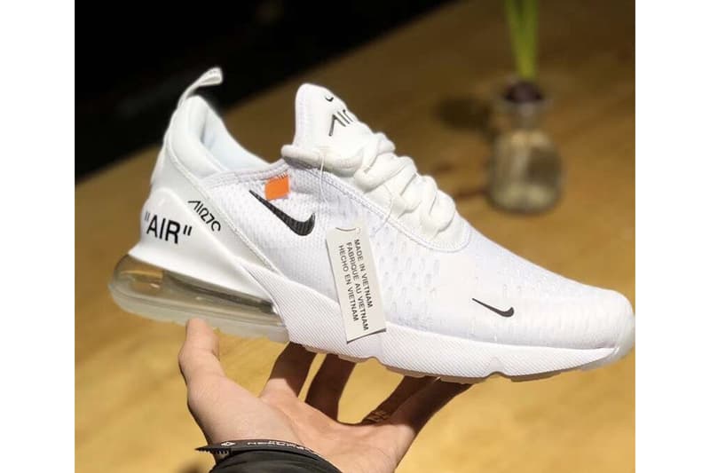 Virgil Abloh x Nike Air Max 270 联名鞋款曝光？